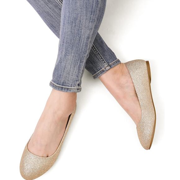 DREAM PAIRS Women's Sole-Simple Ballerina Flats - Size 5.5, Ultra Comfort Shoes - Picture 4 of 5